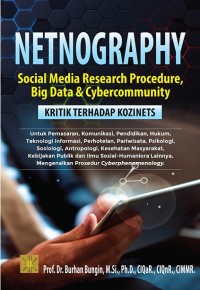 Image of Netnography : social media research procedure, big data and cybercommunity kritik terhadap kozinets