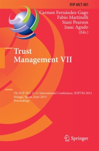 Image of Trust management VII