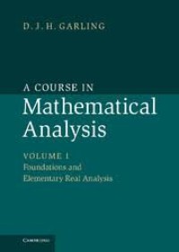 Image of A Course in mathematical analysis : volume I foundations and elementary real analysis