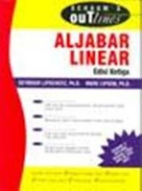 Image of Schaum's outline teori dan soal aljabar linear