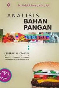 Image of Analisis bahan pangan : pendekatan vitamin bahan tambahan makanan turunan babi untuk autentikasi halal