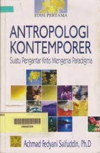 Image of Antropologi kontemporer : suatu pengantar kritis mengenai paradigma