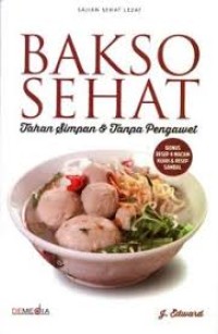 Image of Bakso sehat : tahan simpan dan tampa pengawet