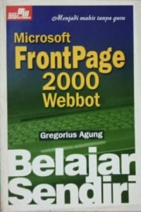 Image of Belajar sendiri : Microsoft frontpage 2000 webbot