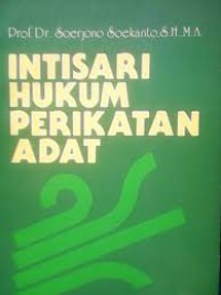 Image of Intisari hukum perikatan adat