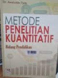 Image of Metode penelitian kuantitatif bidang pendidikan